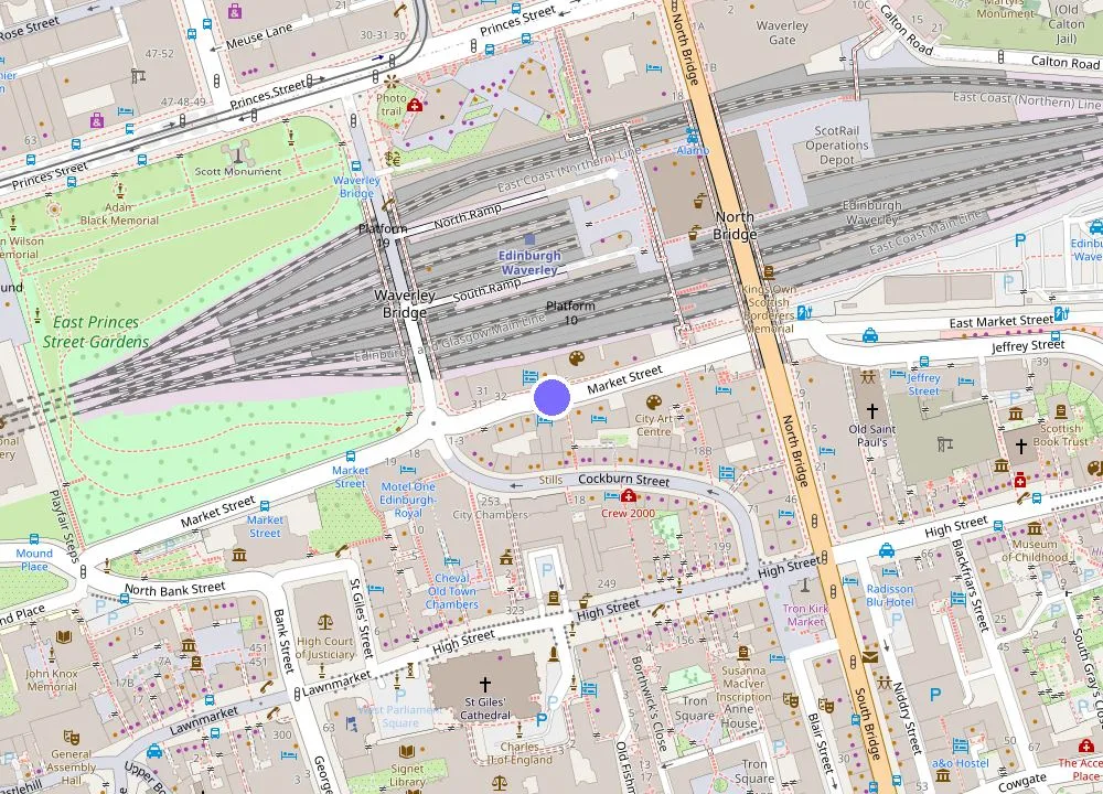 Map: Market Street hotel